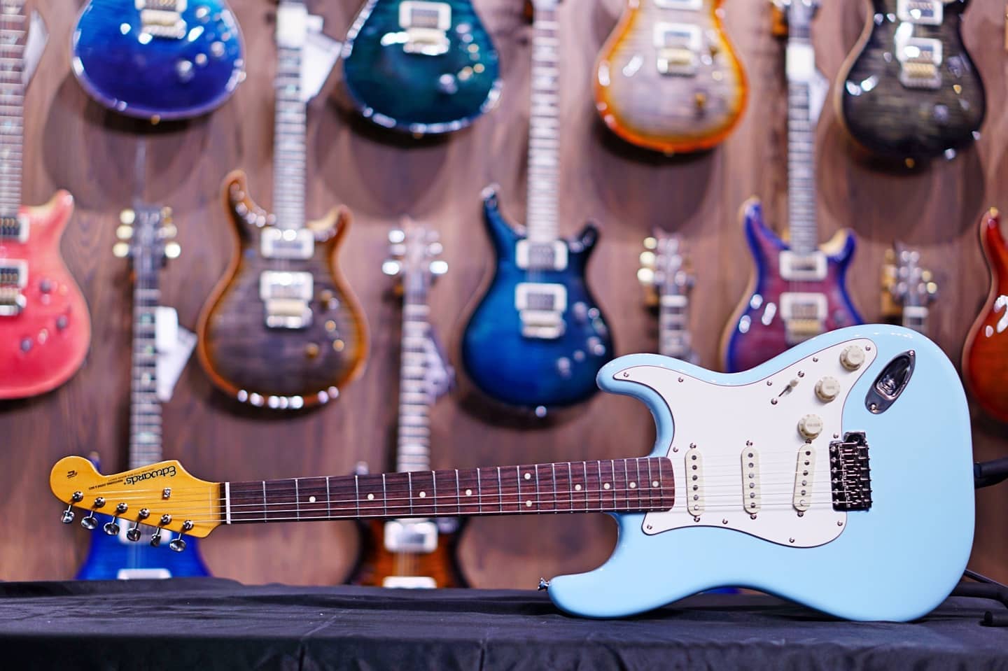 ESP Edwards E-ST-125 Sonic blue.
Made...