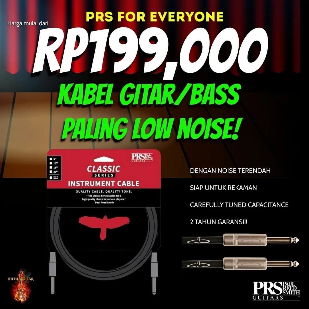 Stop beli kabel gitar/bass abal...