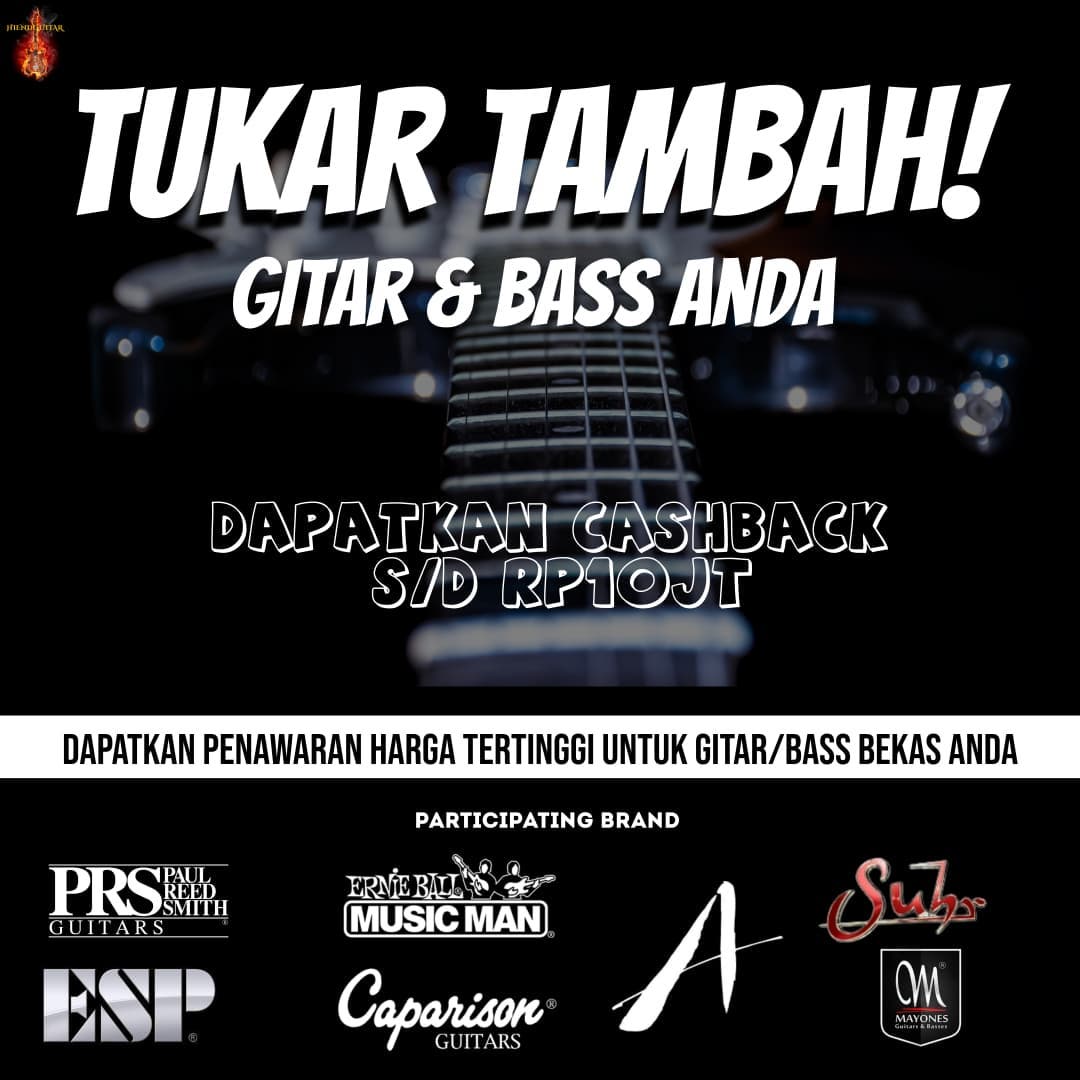 Tukar tambah gitar bekas anda...