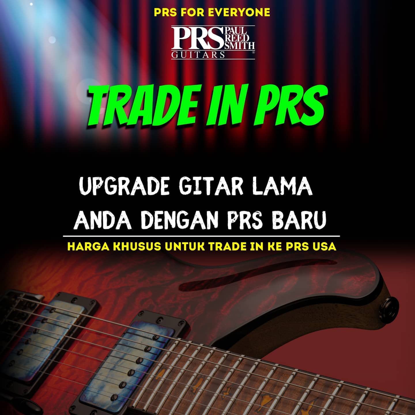 Tukar tambah gitar bekas anda...