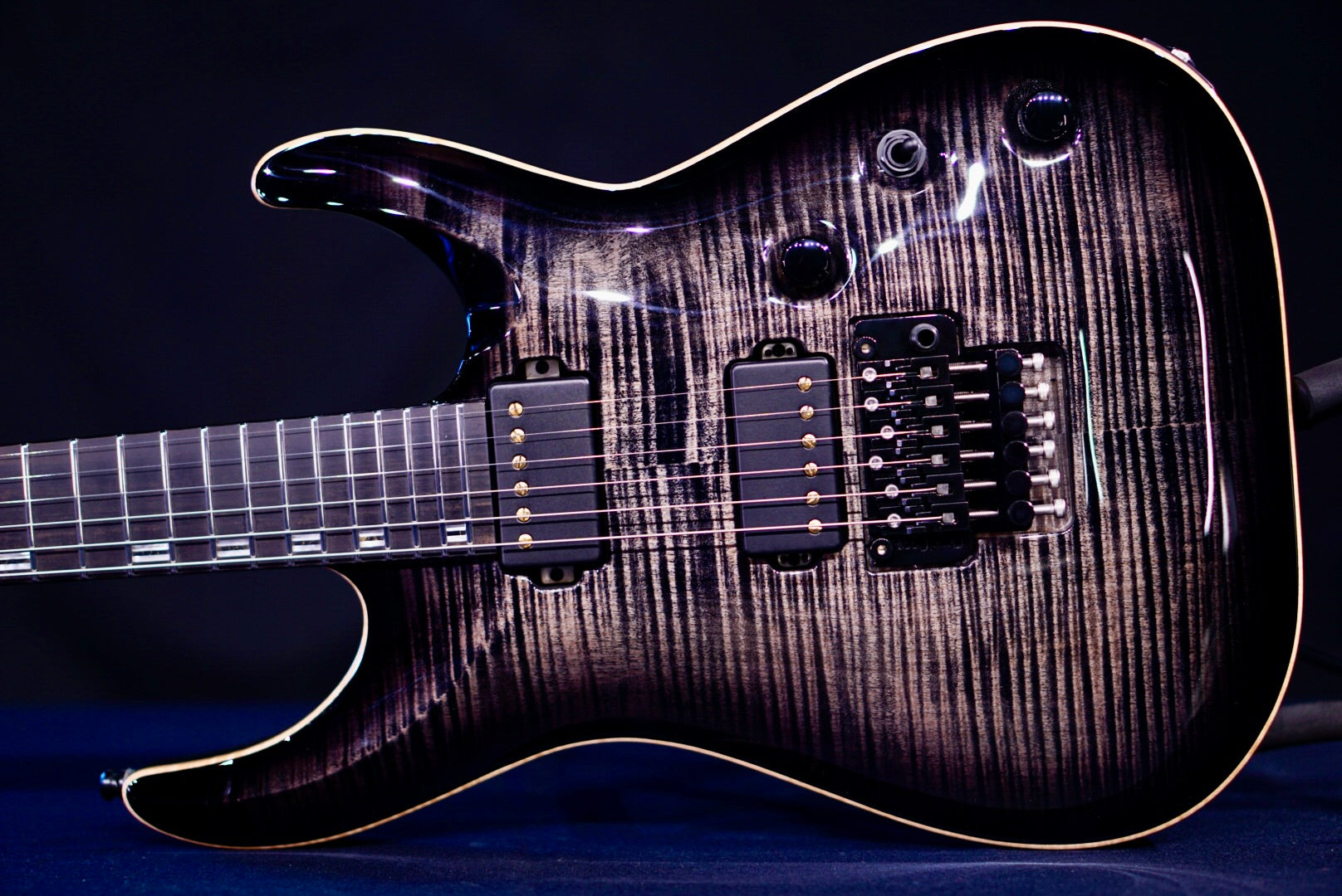 ESP Horizon FR CTM See Thru Black Smoke Burst E1021242