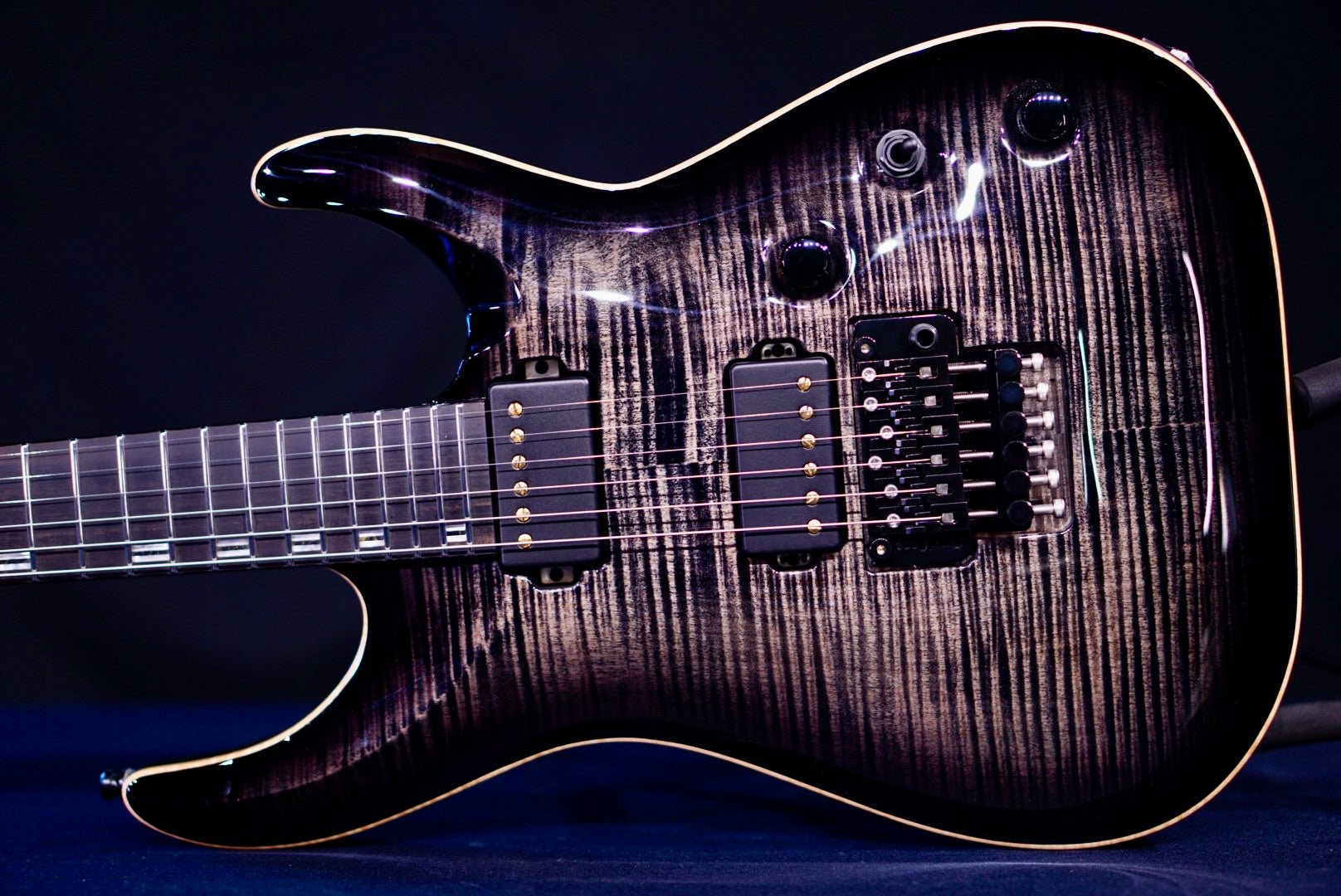 ESP Horizon FR CTM See Thru Black Smoke Burst E1021242