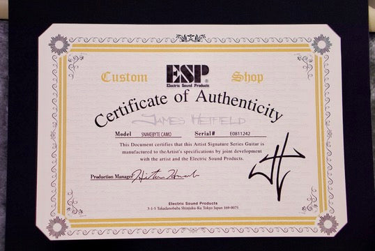 ESP SNAKEBYTE CAMO James hetfield signature E0811242