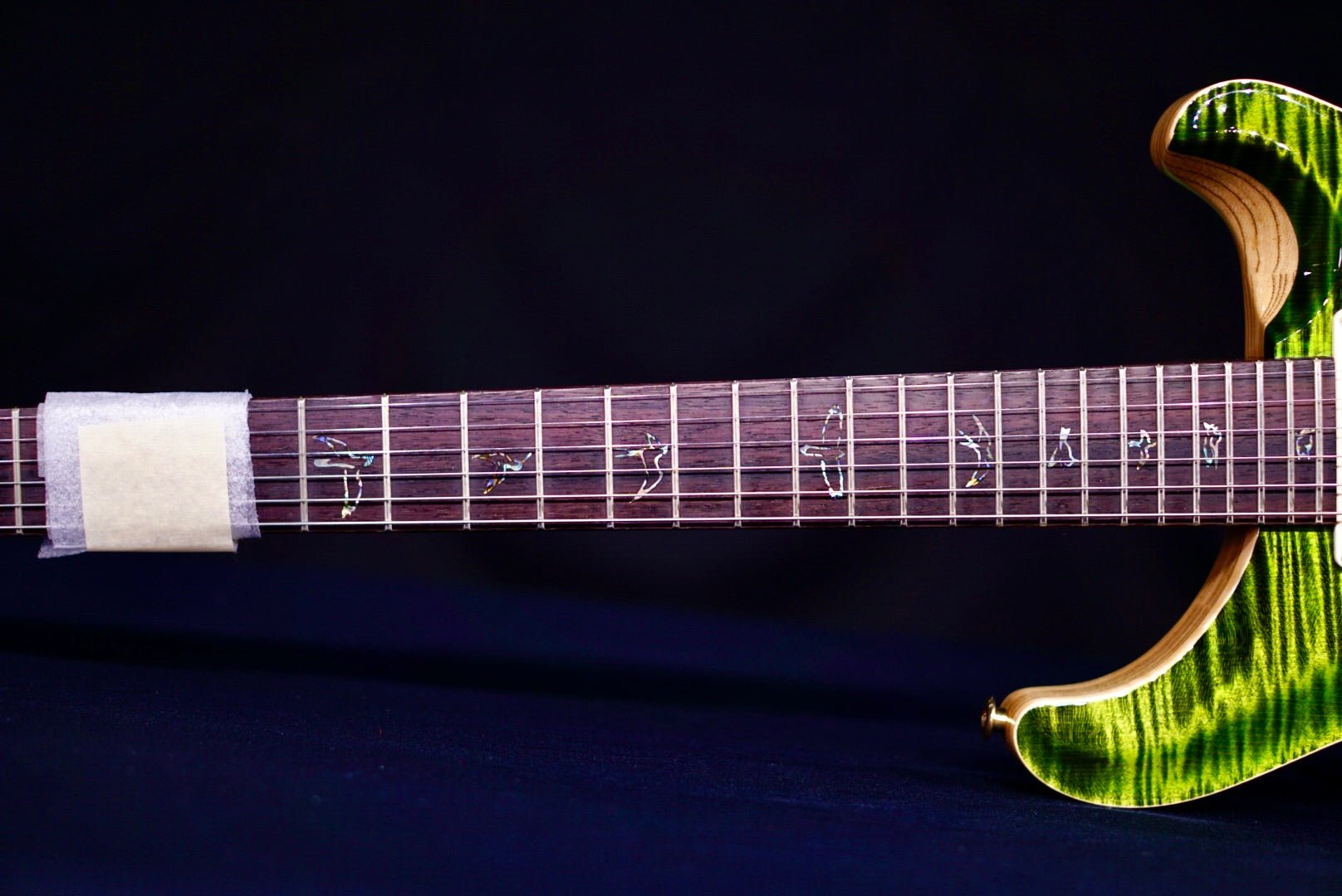 PRS Custom 24 Piezo wood library Rosewood Neck Run Faded Jade 0405767