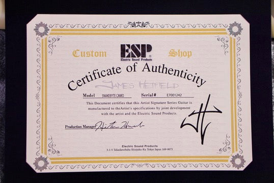 ESP SNAKEBYTE CAMO James hetfield signature E07001242