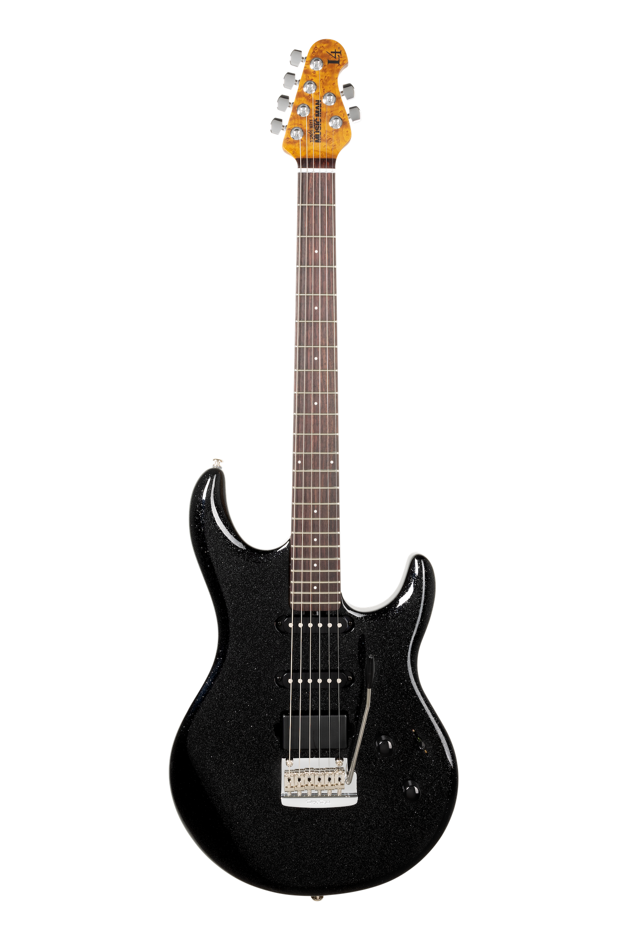 Ernie Ball Music Man Luke 4 HSS Black Sparkle H08333