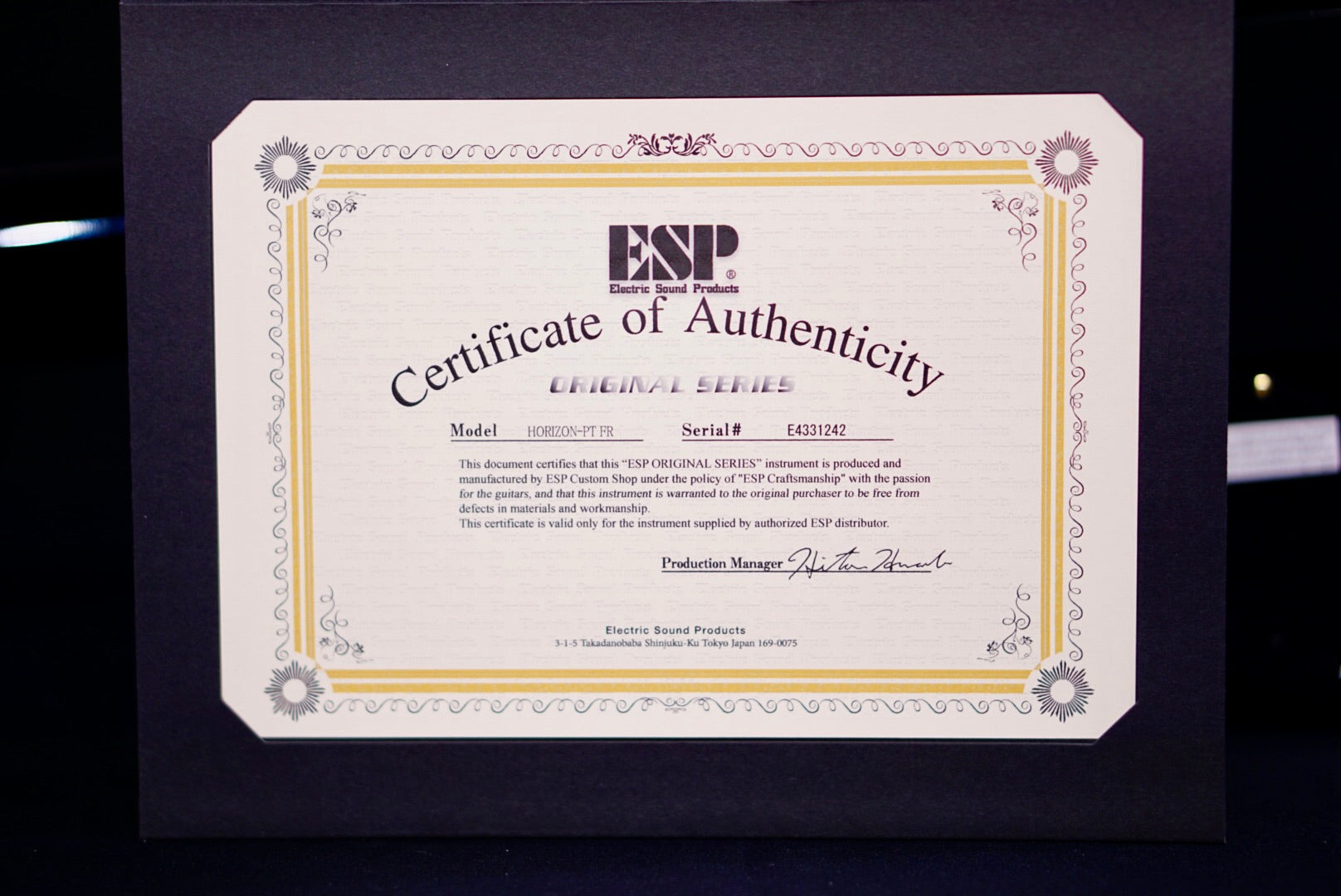 ESP Original HORIZON-PT FR Glitter Storm Red E4331242