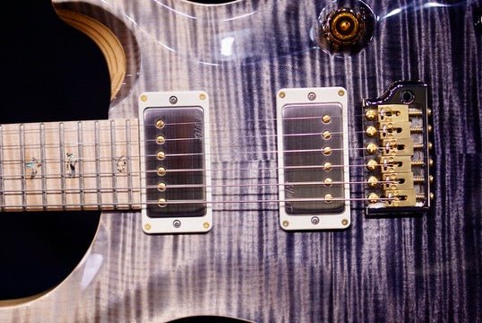 PRS Custom 24 Piezo Wood Library Artist Neck Faded Gray Black Fade 0405765