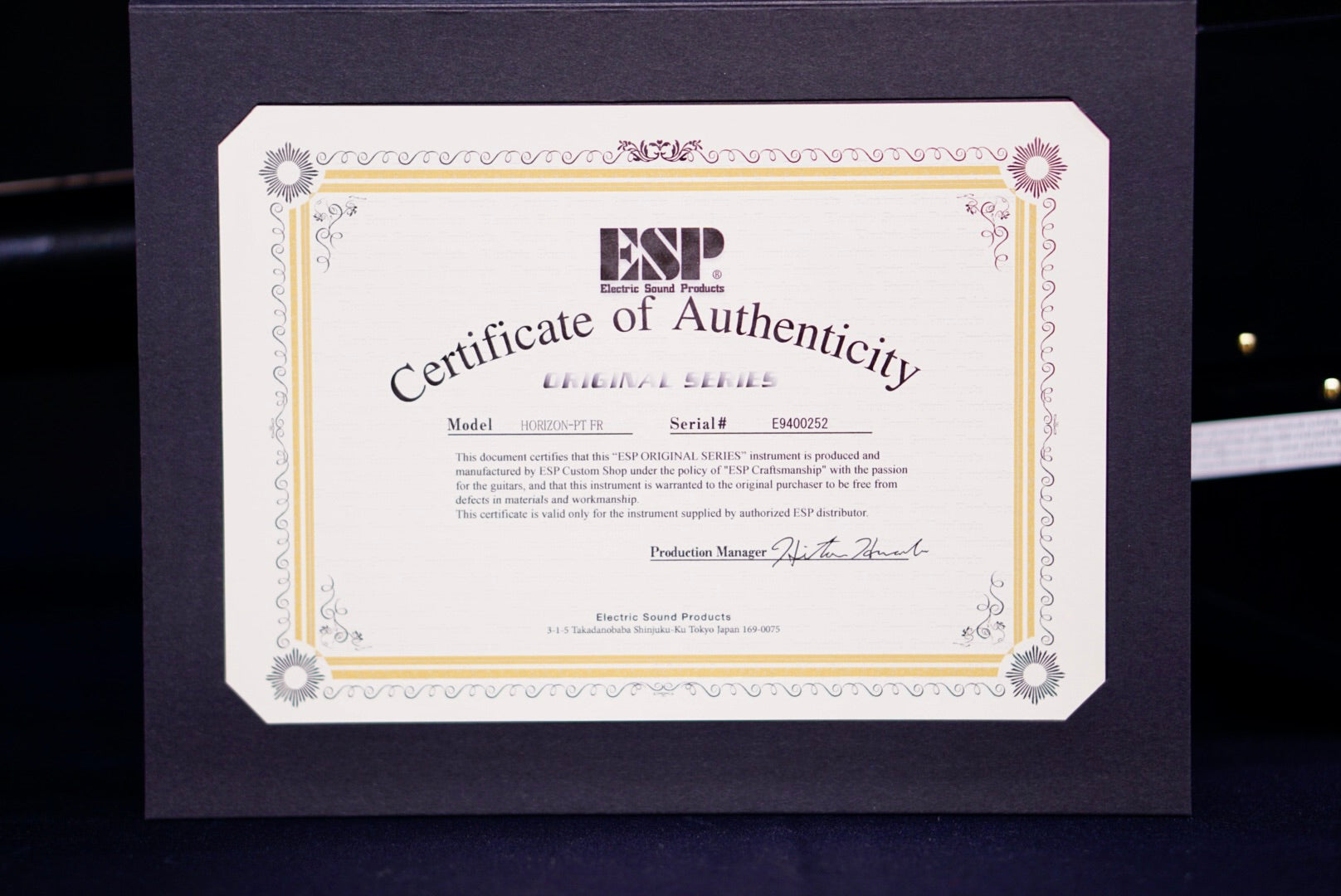 ESP Original HORIZON-PT FR Obsidian E9400252