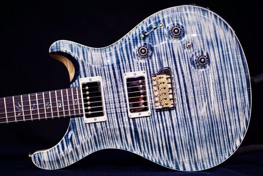 PRS Custom 24 Piezo wood library Rosewood Neck Run Faded Whale Blue 0405771