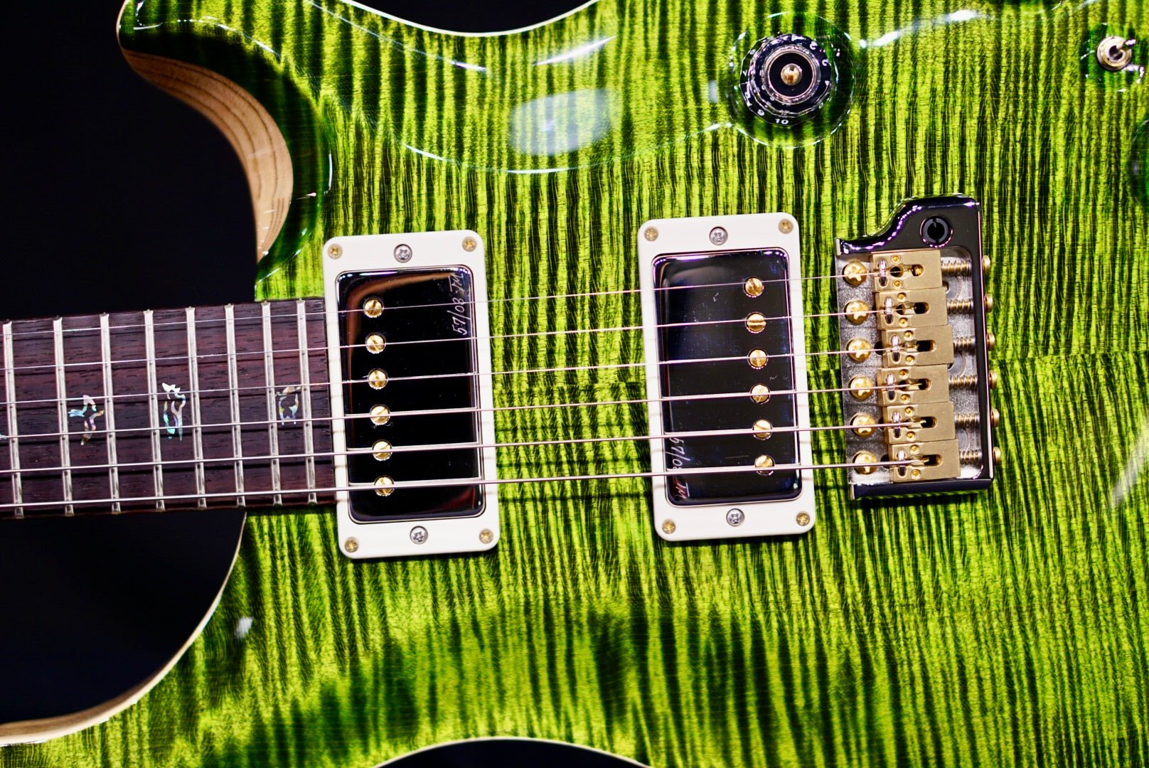 PRS Custom 24 Piezo wood library Rosewood Neck Run Faded Jade 0405767
