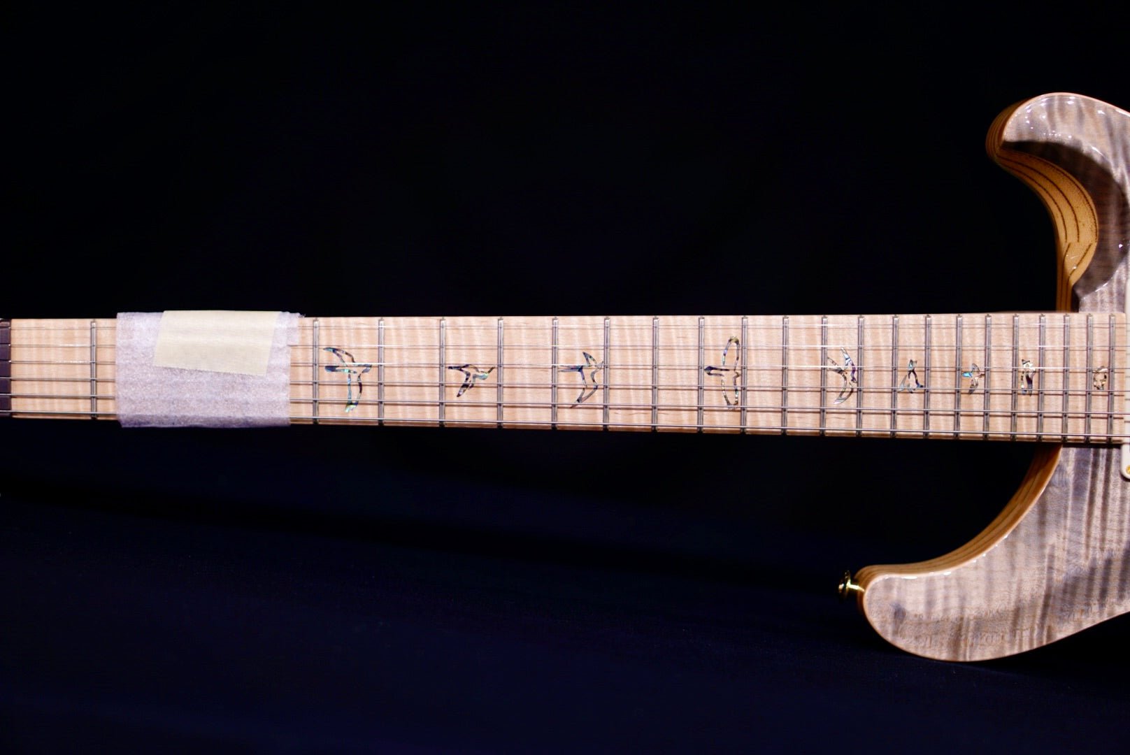 PRS Custom 24 Piezo Wood Library Artist Neck Faded Gray Black Fade 0405765