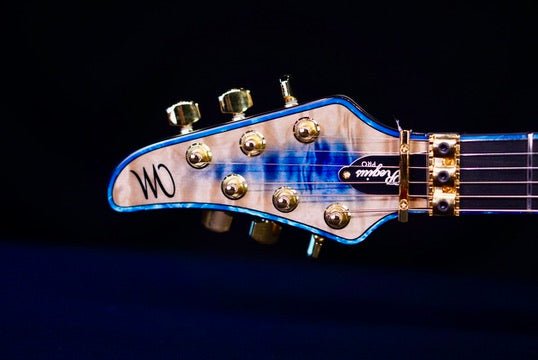 Mayones Regius Pro 6 2025 - Trans natural fade blue burst IN Gloss RF2505380