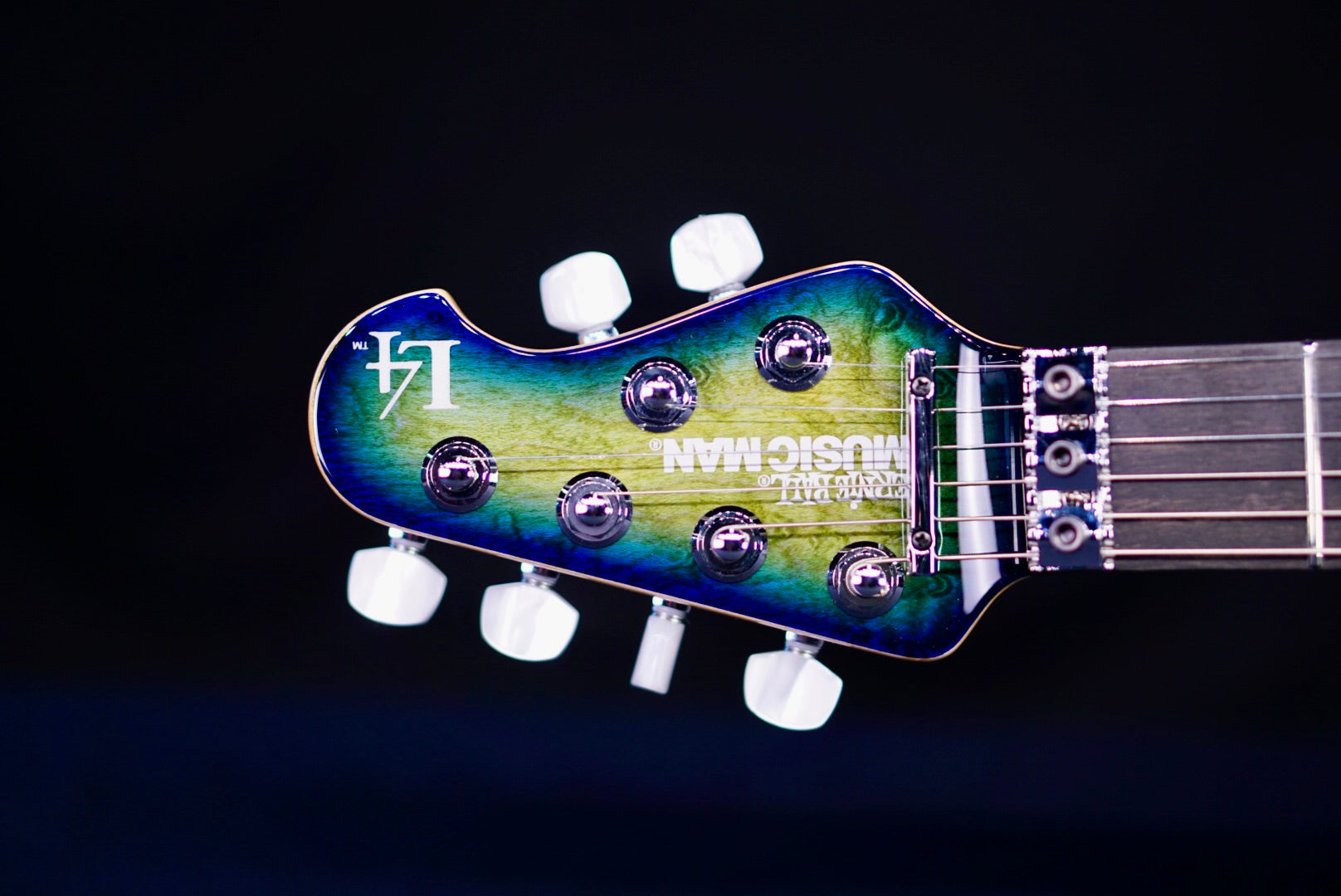 Ernie Ball Music Man Luke 4 HSS Green Tide D01389