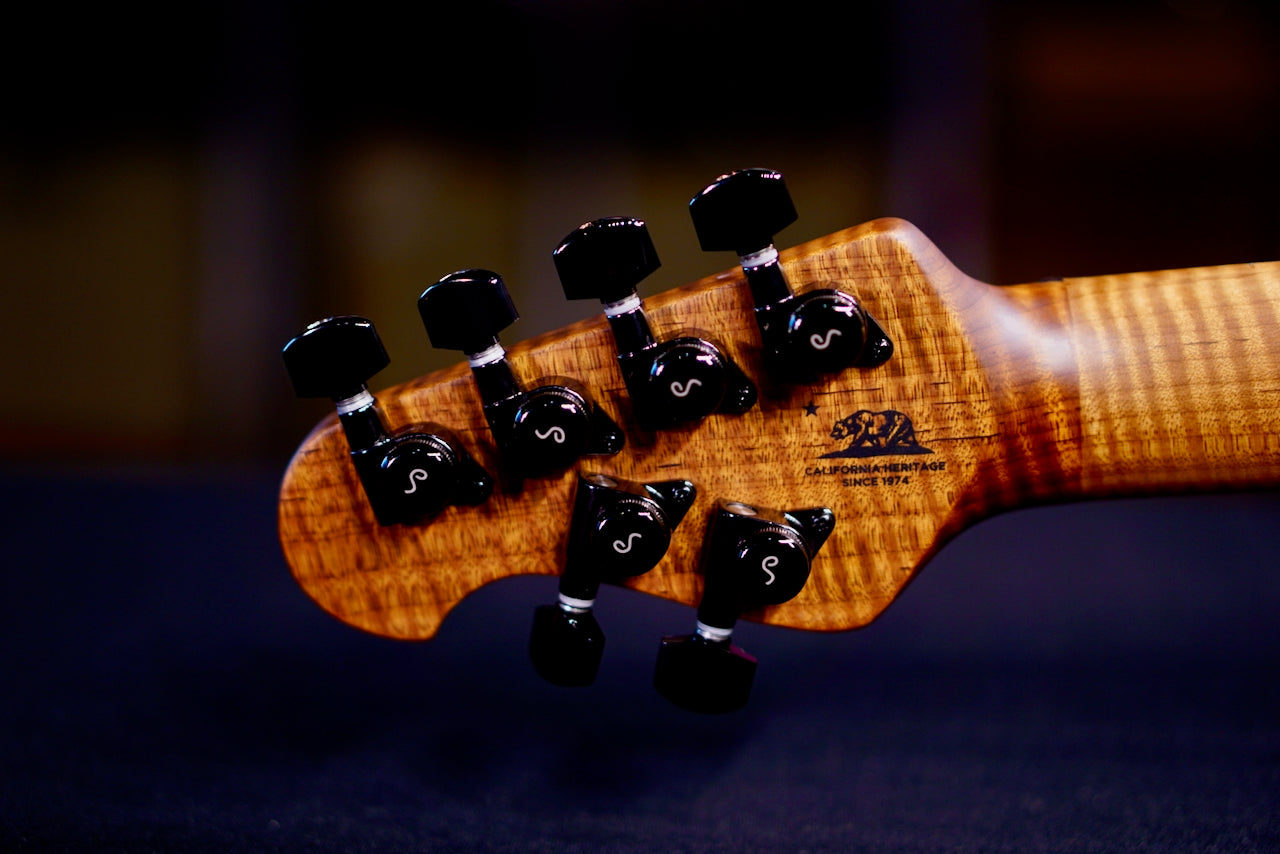 Ernie Ball Music Man JP15 Green Tiger Quilt H09220