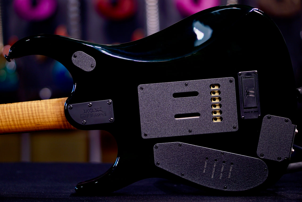 Ernie Ball Music Man JP15 Green Tiger Quilt H09220