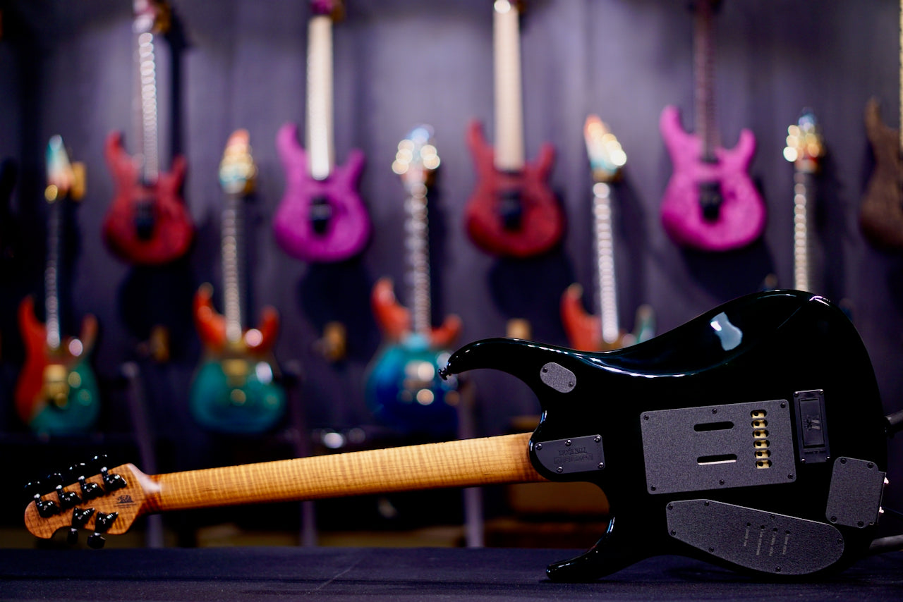 Ernie Ball Music Man JP15 Green Tiger Quilt H09220