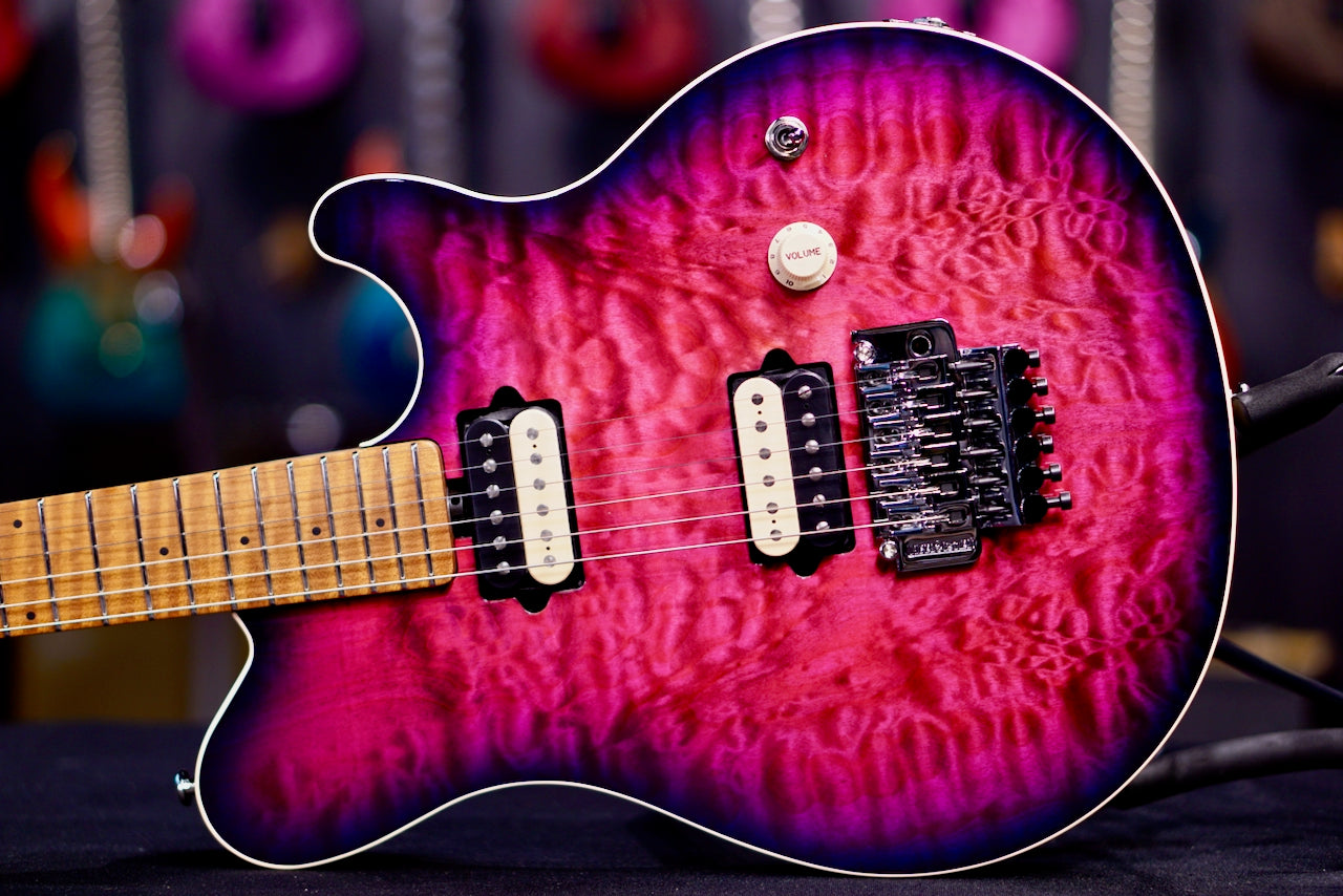 Ernie Ball Music Man Axis Electric Guitar - Olallieberry Quilt H09793