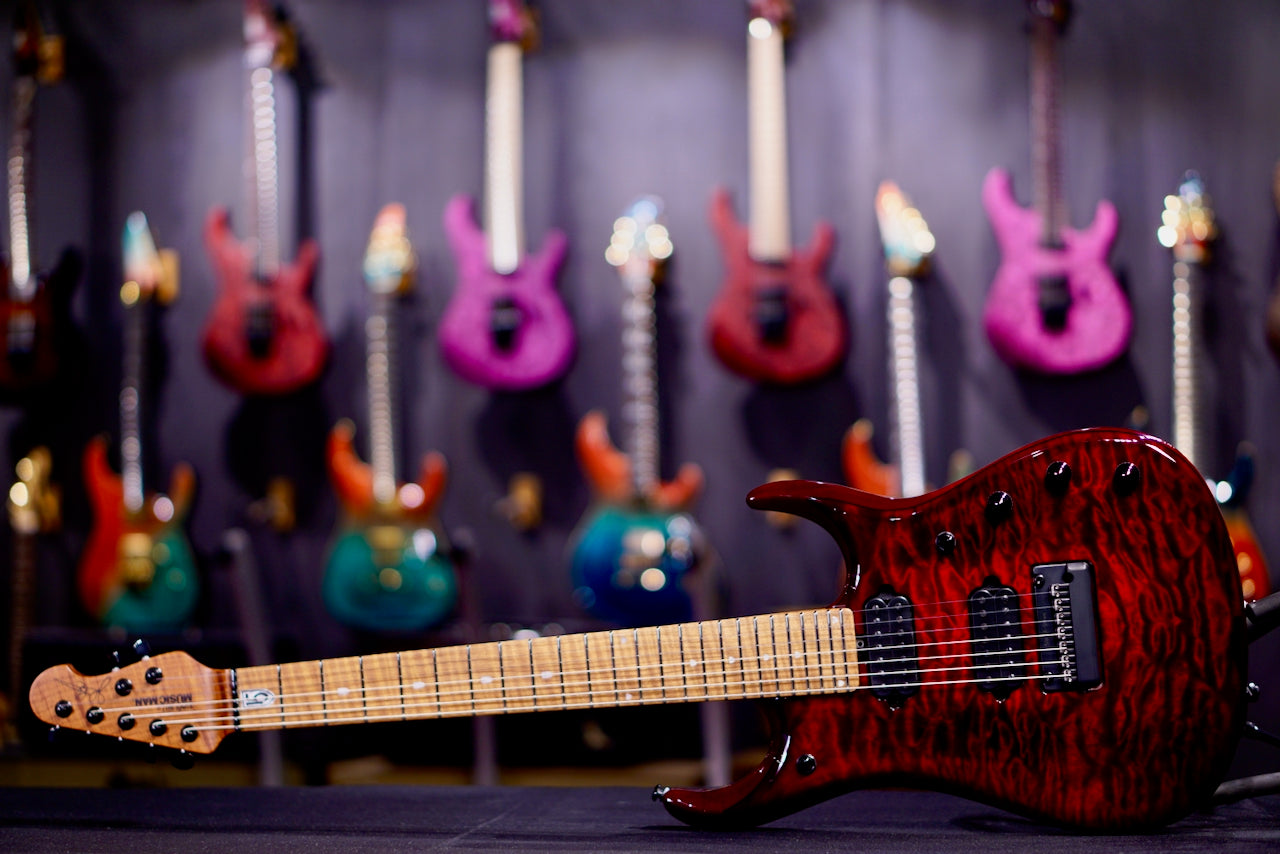 Ernie Ball Music Man JP15 7 string Red Tide K06865
