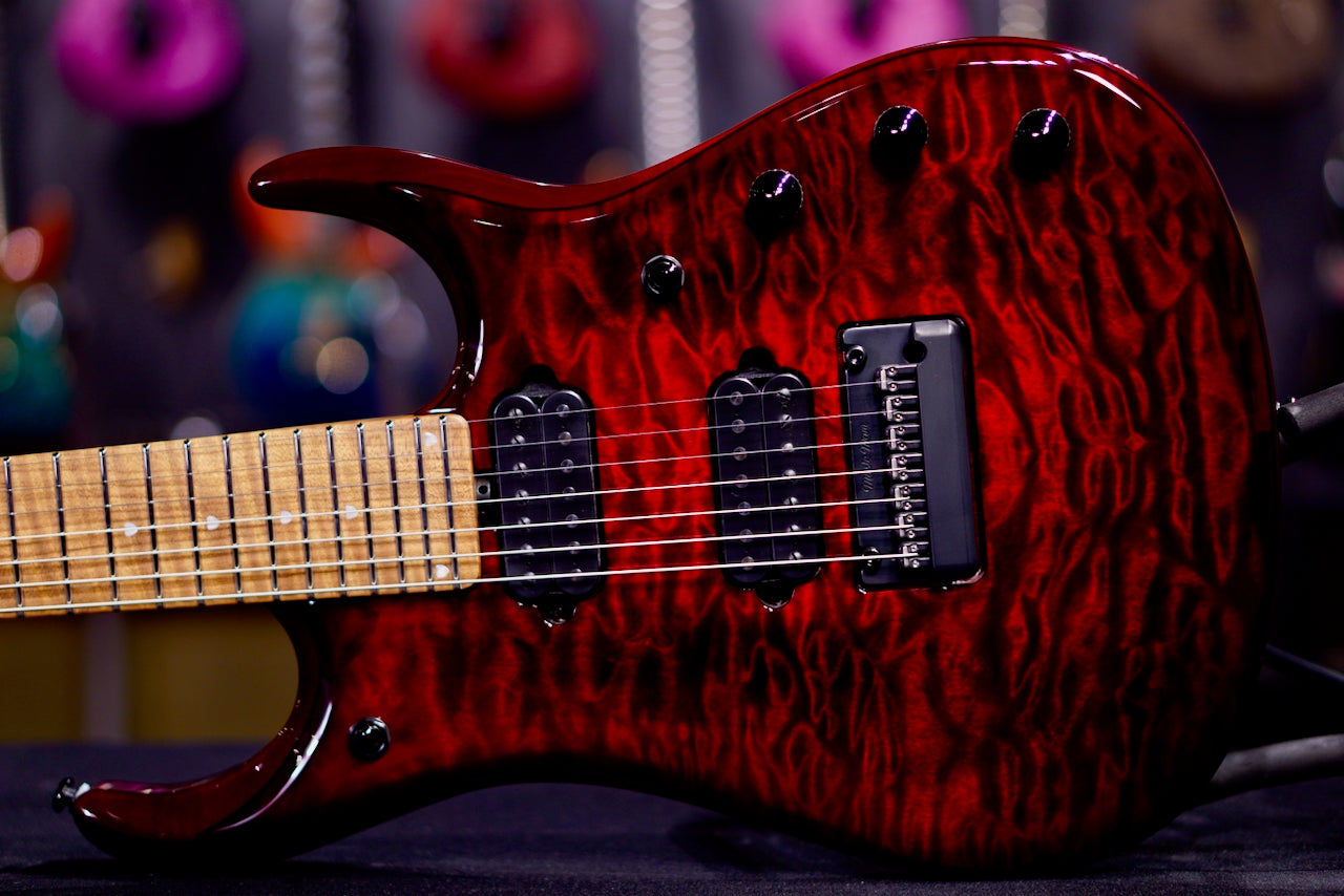 Ernie Ball Music Man JP15 7 string Red Tide Flame K06865