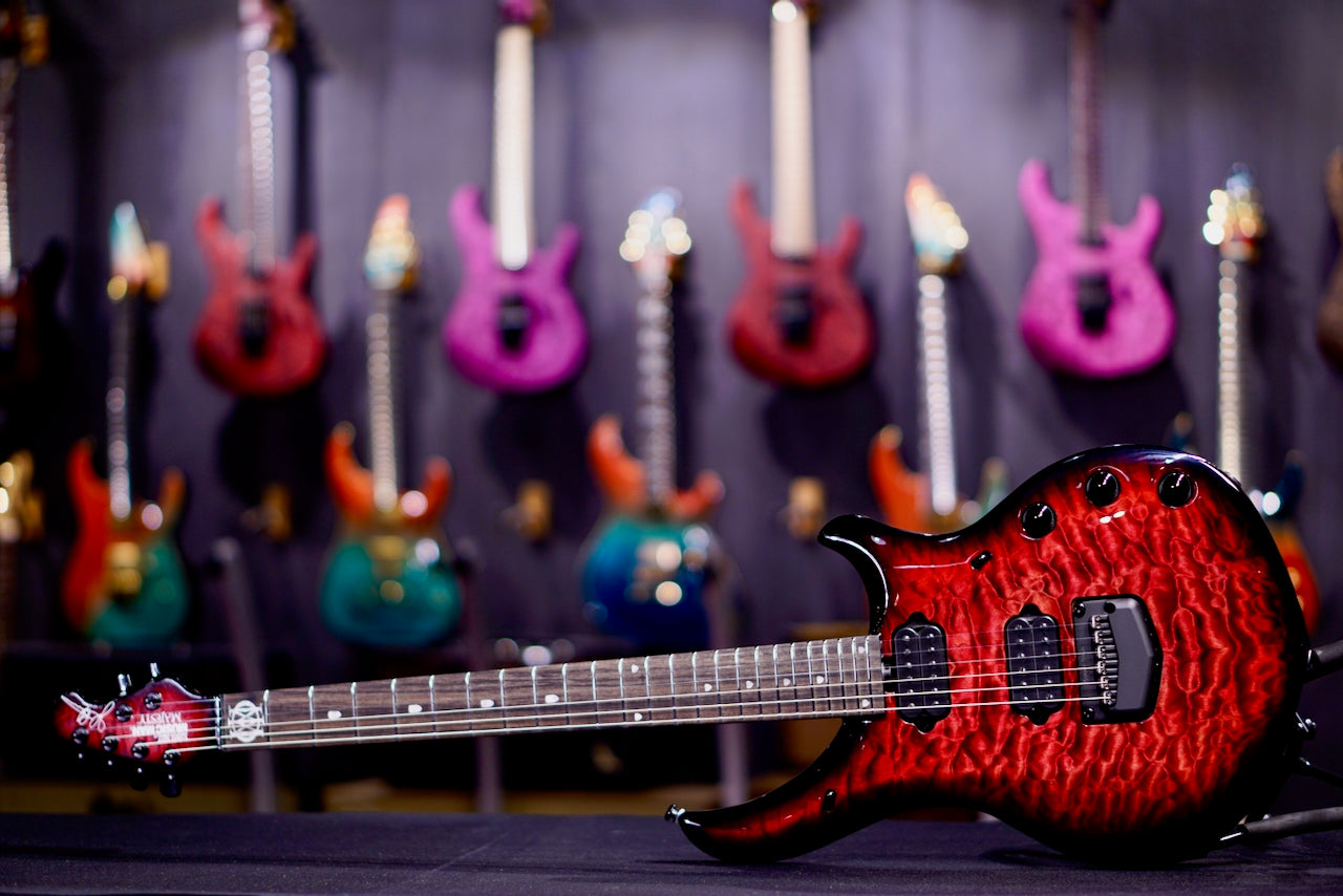 USED Ernie Ball Music Man Majesty Red Nebula 6-String m019217