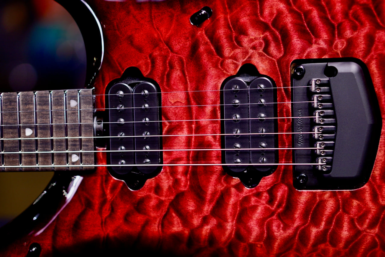 USED Ernie Ball Music Man Majesty Red Nebula 6-String m019217
