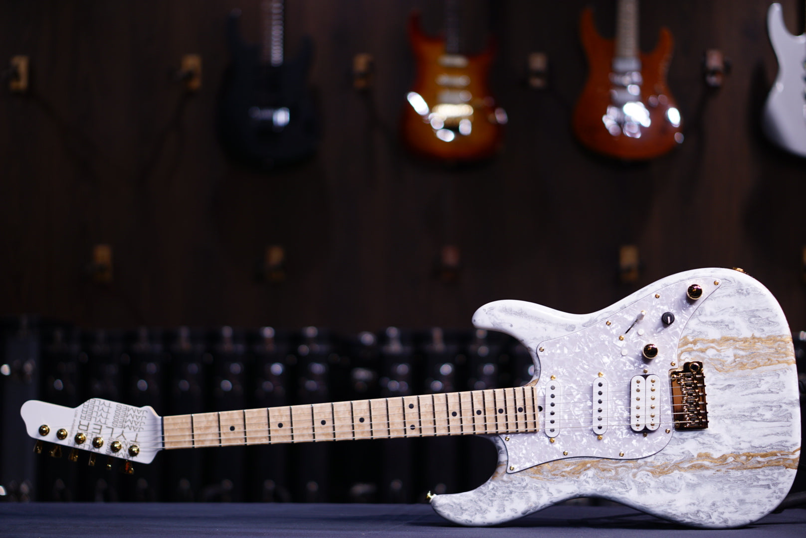 James Tyler Studio Elite HD White Shmear finish birdseye neck23540 - HIENDGUITAR James Tyler GUITAR
