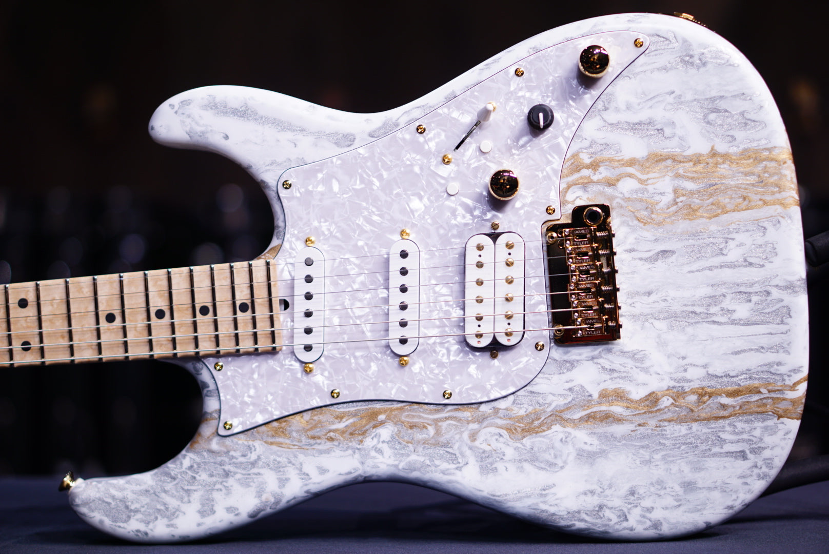 James Tyler Studio Elite HD White Shmear finish birdseye neck23540 - HIENDGUITAR James Tyler GUITAR