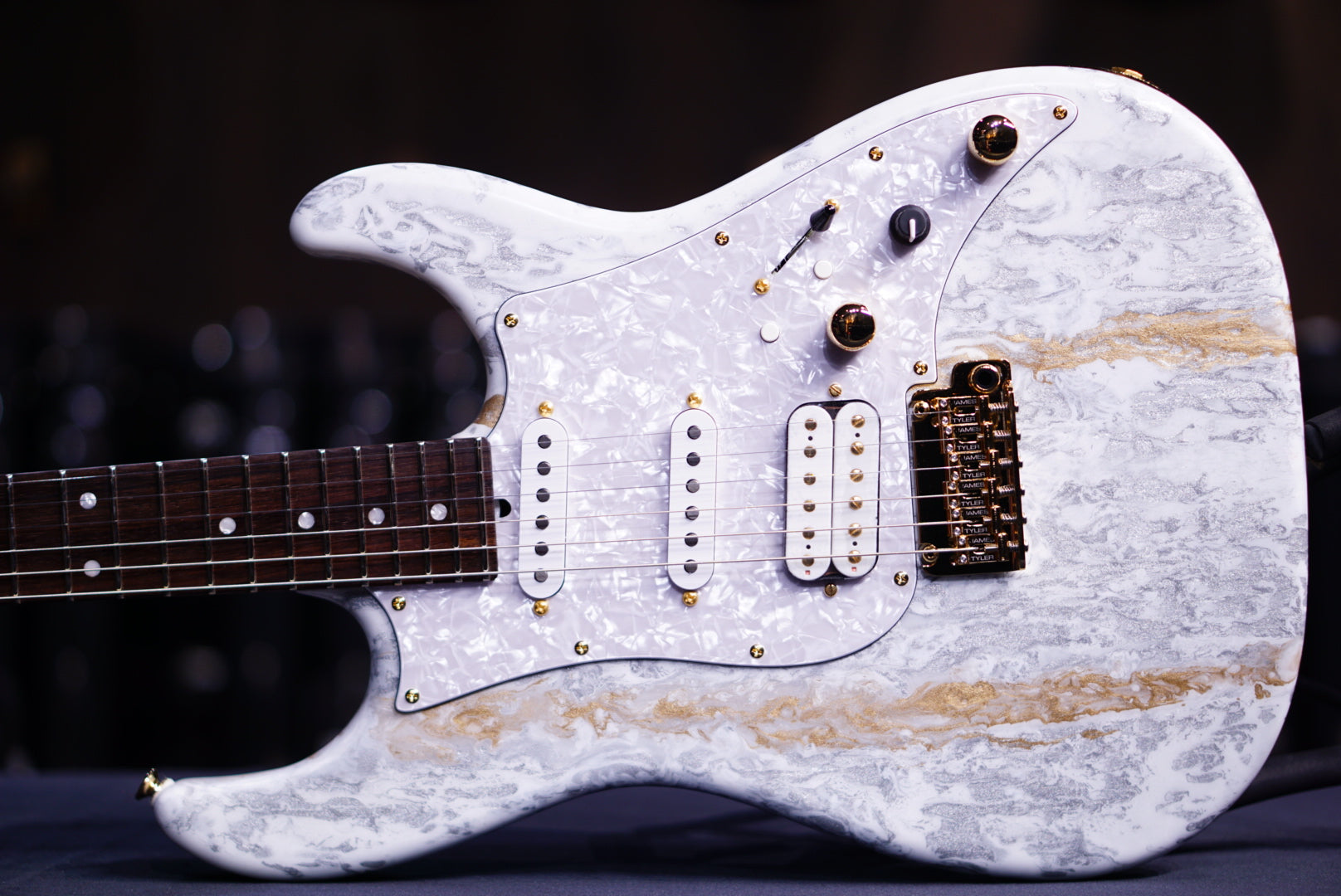 James Tyler Studio Elite HD White Shmear finish 23540 - HIENDGUITAR James Tyler GUITAR