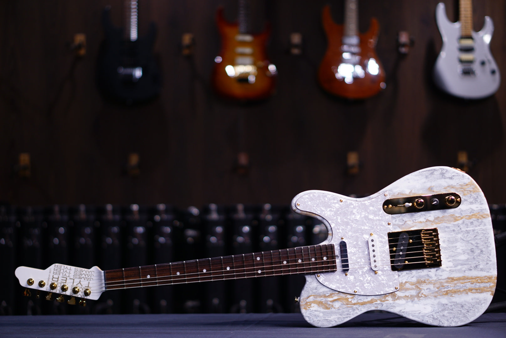 James Tyler Tylerbastar White Shmear 23537 - HIENDGUITAR James Tyler GUITAR