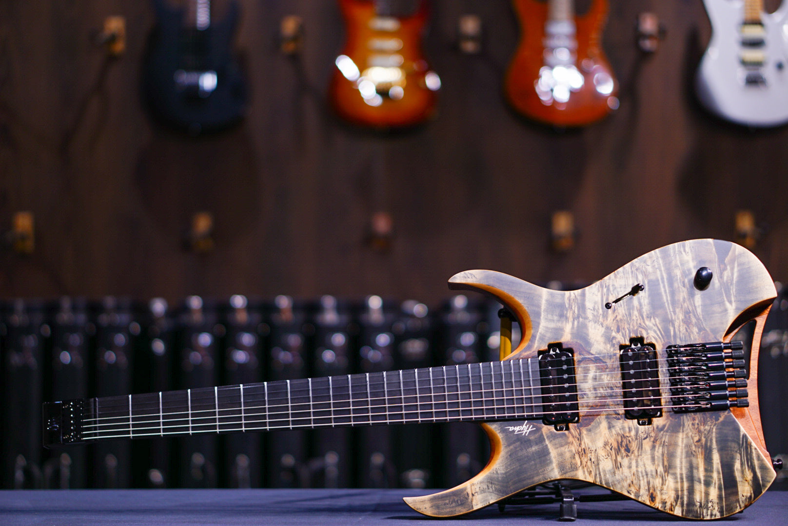 Mayones Hydra Elite 7 trans graphite satin HF2310663 - HIENDGUITAR Mayones GUITAR