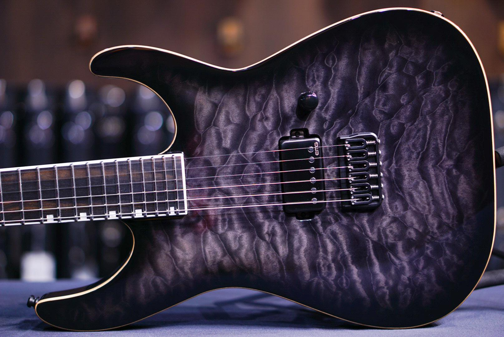 ESP E-II M-I THRU NT QM See thru black burst ES1422233 - HIENDGUITAR E-II GUITAR