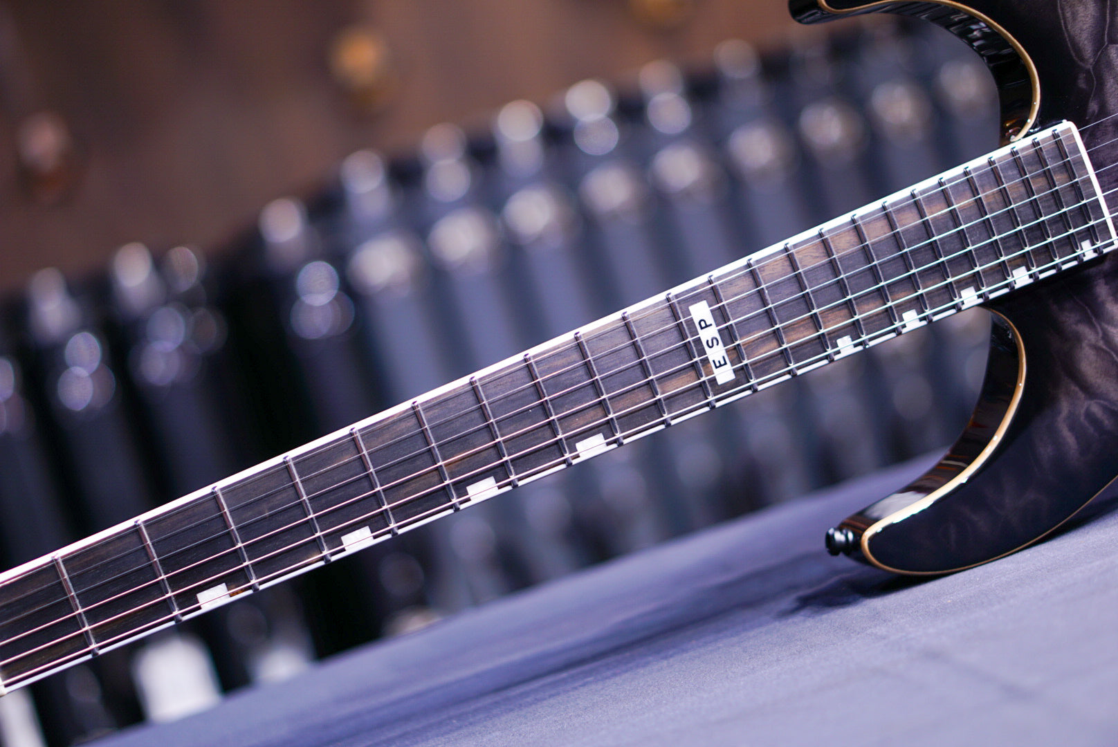 ESP E-II M-I THRU NT QM See thru black burst ES1422233 - HIENDGUITAR E-II GUITAR