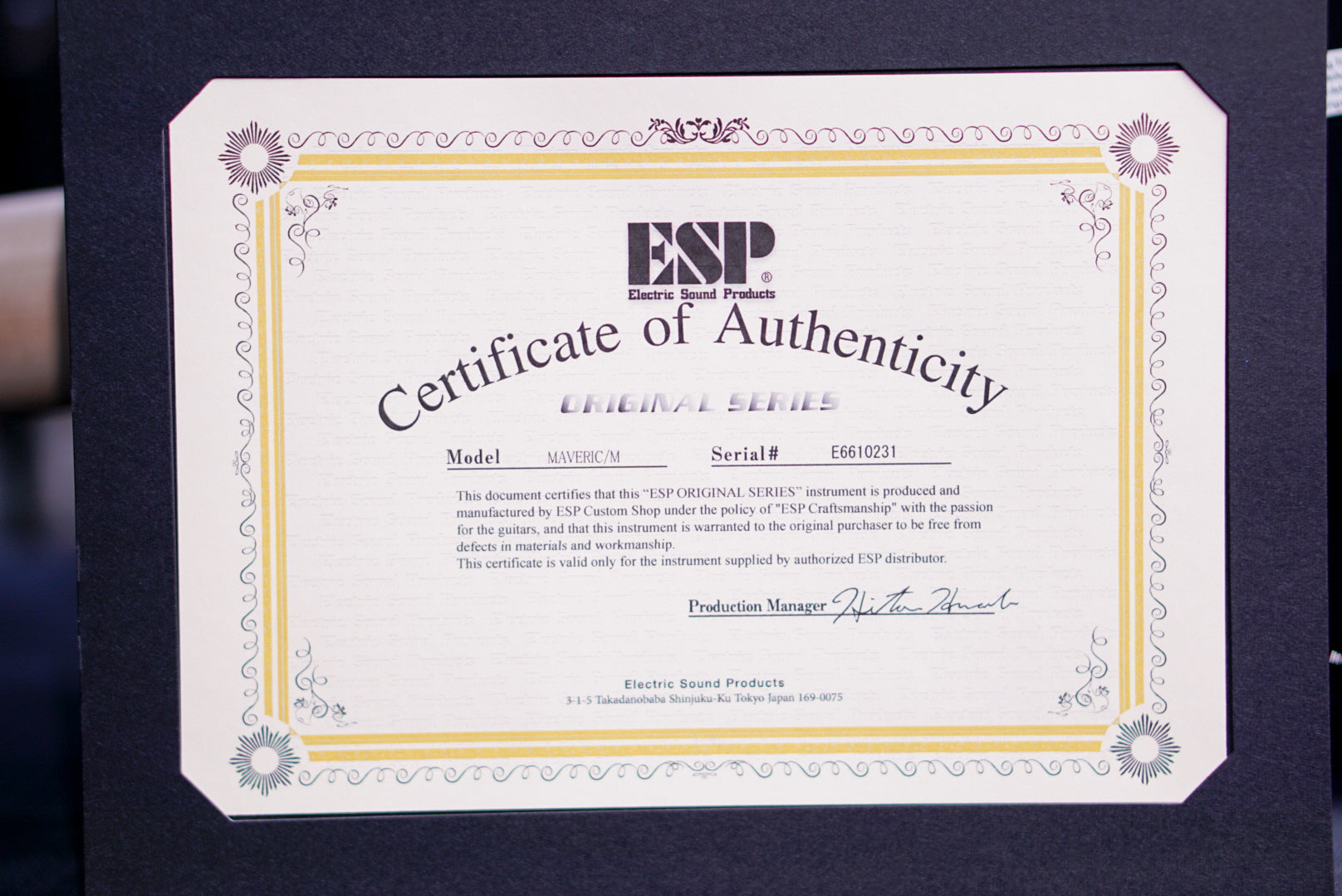 ESP Maverick Glitter storm red ES6610231 - HIENDGUITAR ESP GUITAR