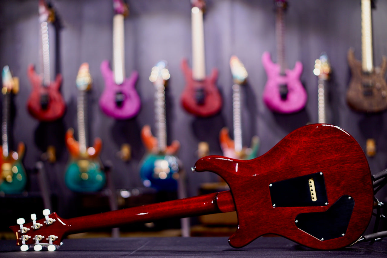 PRS DGT Moons Dark Cherry Sunburst 0410390