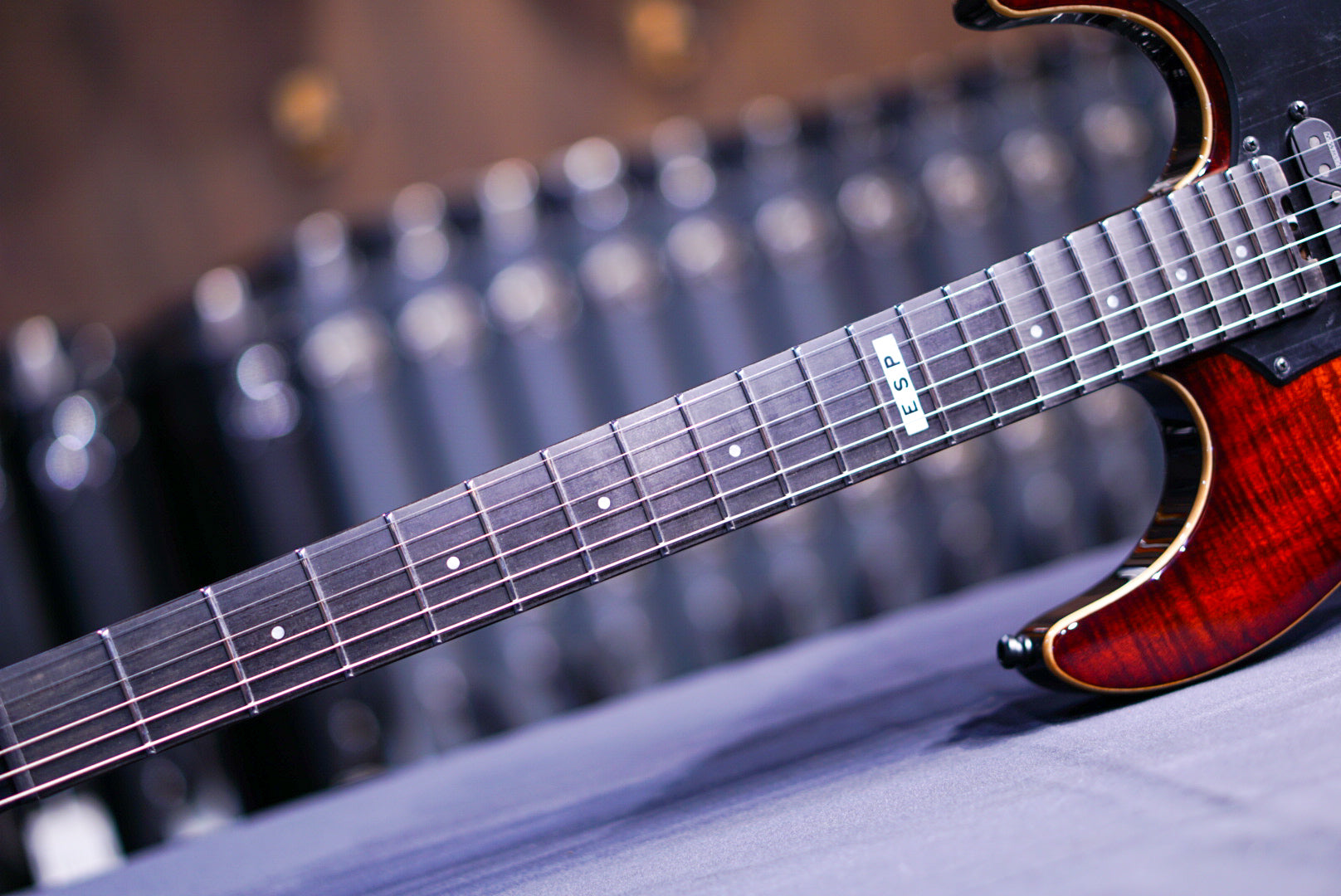 ESP E-II SN-3/FM/HS/FL/ Tiger Eyes Sunburst ES8311223 - HIENDGUITAR E-II GUITAR