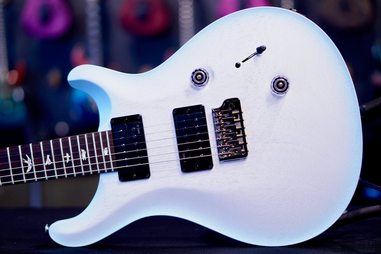 PRS Core Standard 24 Cloudburst Jet White Light Blue Burst Top (Natural Back) 0419491