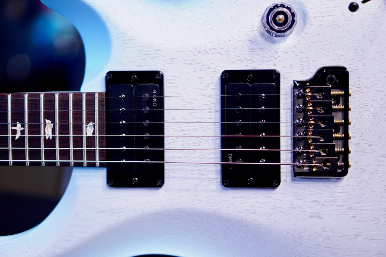 PRS Core Standard 24 Cloudburst Jet White Light Blue Burst Top (Natural Back) 0419491
