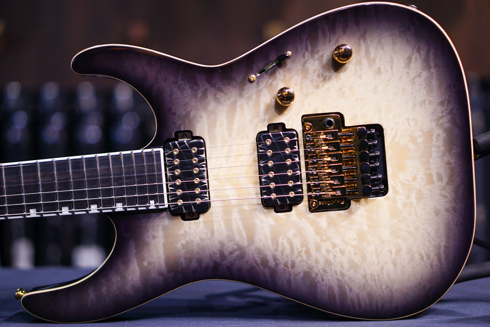 ESP E-II M-II/QM/Black Natural Burst ES4751233 - HIENDGUITAR E-II GUITAR