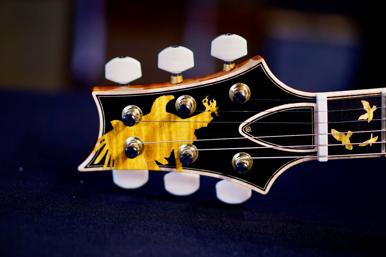 PRS Privatestock Hollowbody II Piezo Reverse Birds Of A Feather Honey Gold 414764 PS 11736
