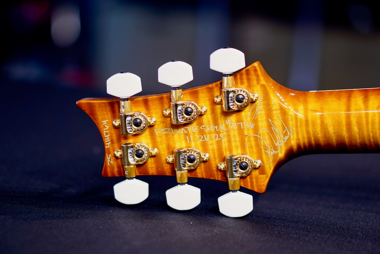 PRS Privatestock Hollowbody II Piezo Reverse Birds Of A Feather Honey Gold 414764 PS 11736