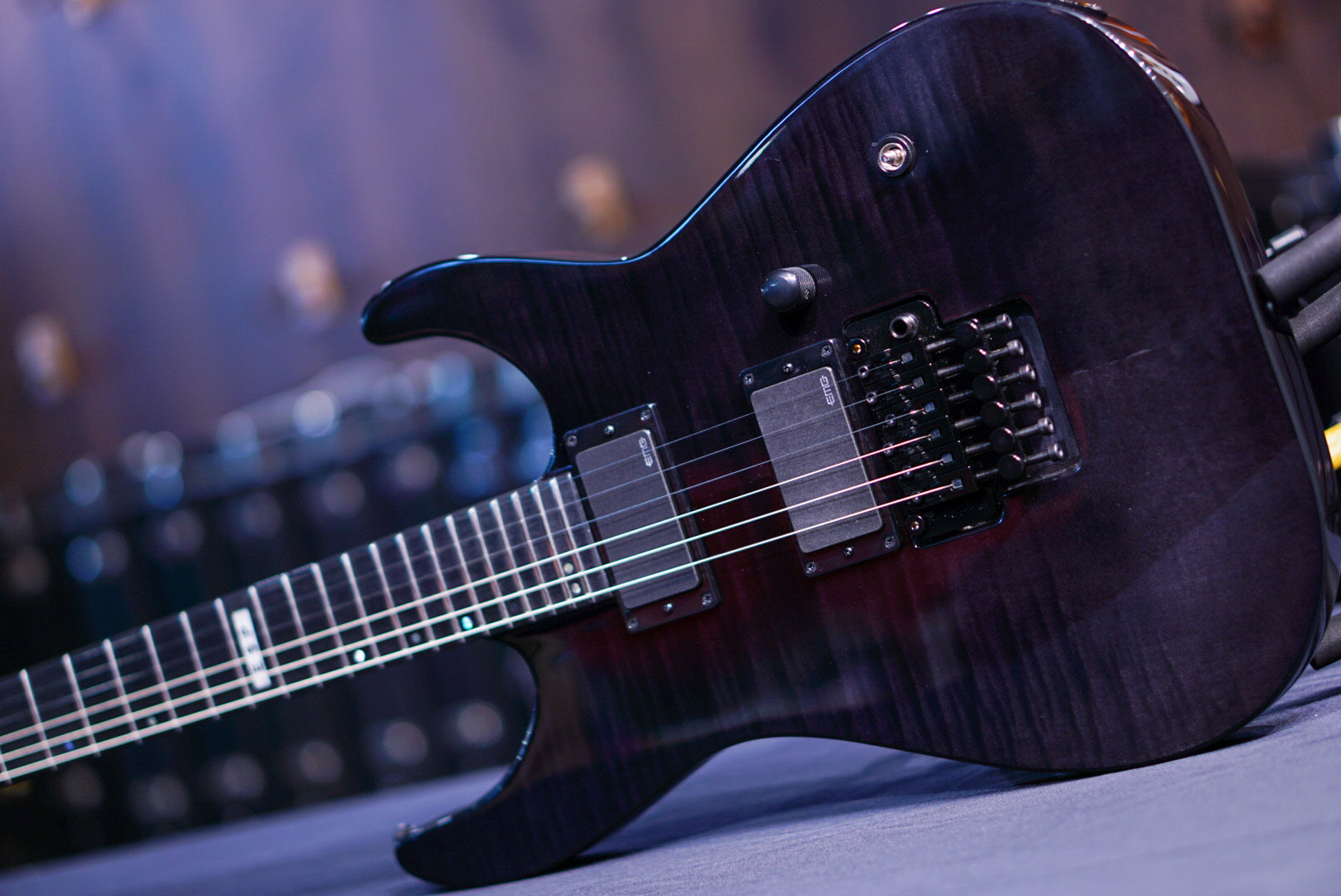 ESP E-II M-II SEE THRU BLACK ES9330233 - HIENDGUITAR ESP GUITAR