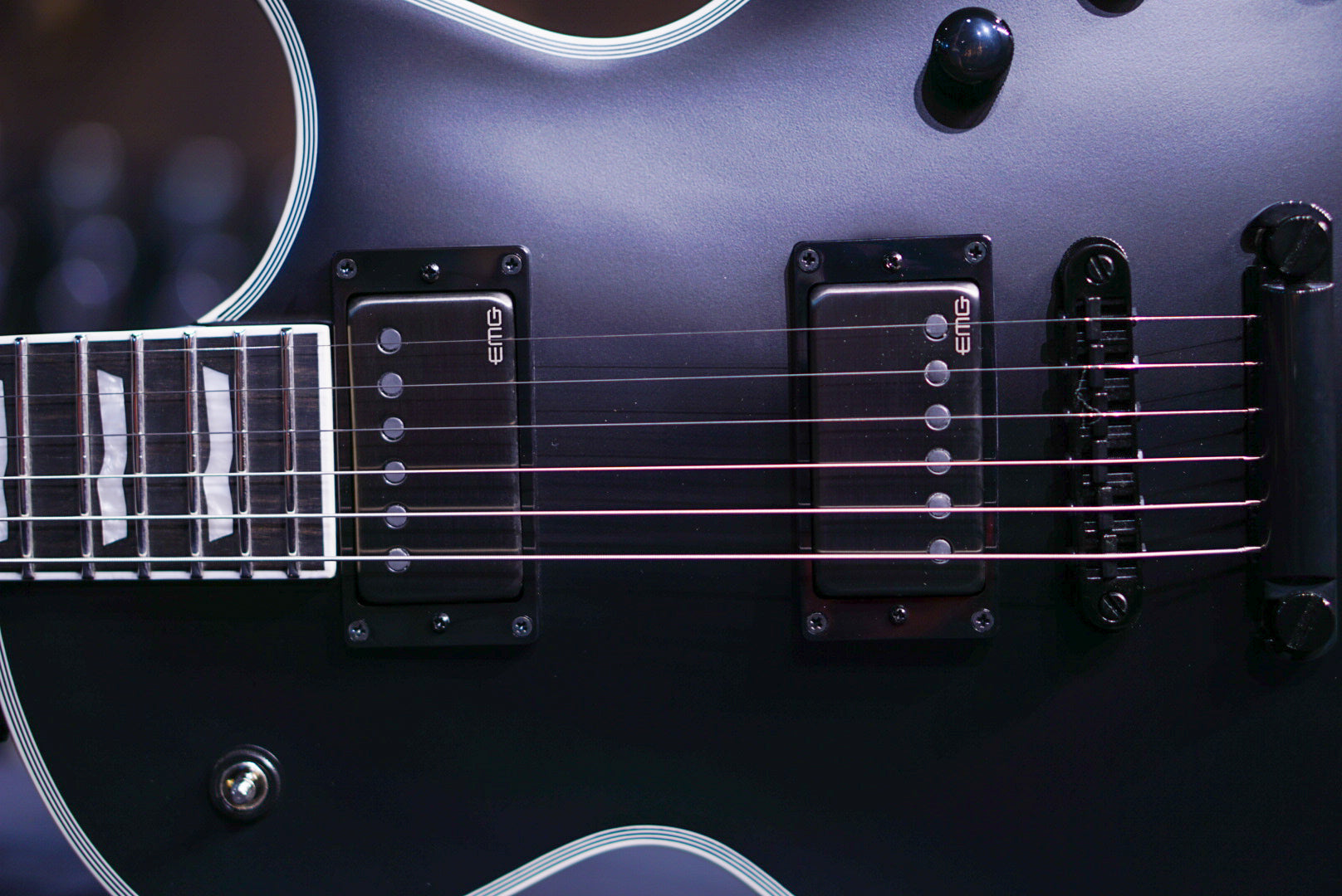 ESP E-II ECLIPSE-EMG black satin ES7652233 - HIENDGUITAR ESP GUITAR