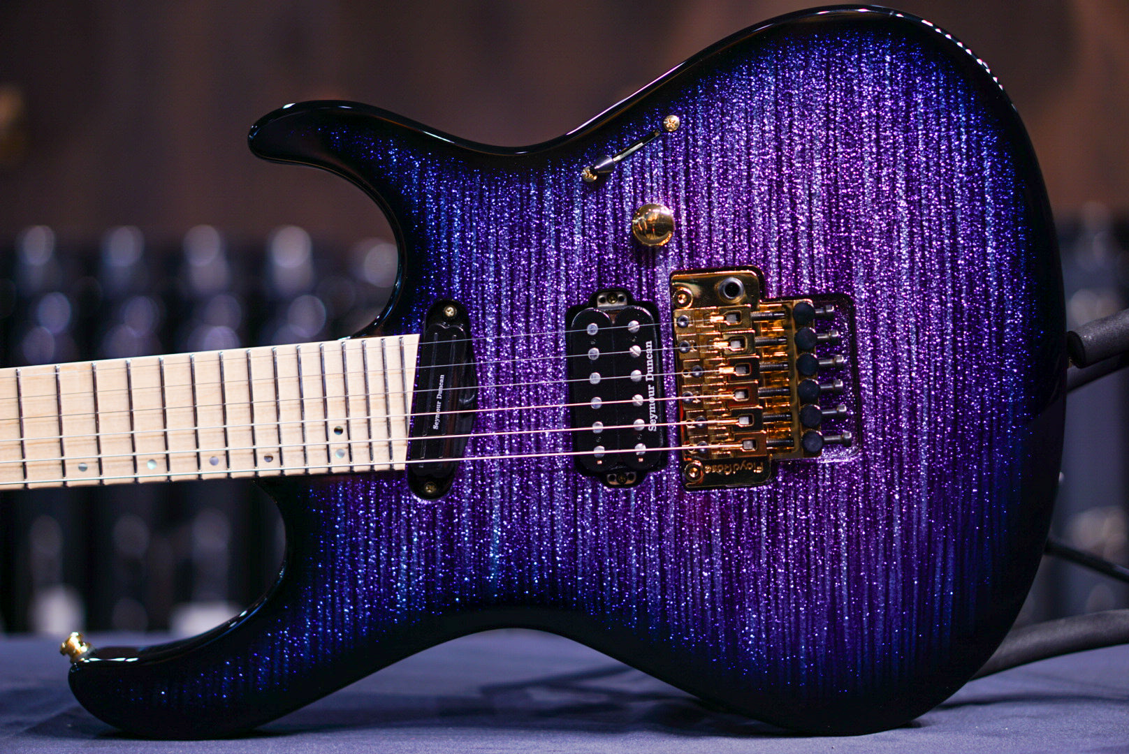 ESP Maverick Glitter storm violet E1610231 - HIENDGUITAR ESP GUITAR