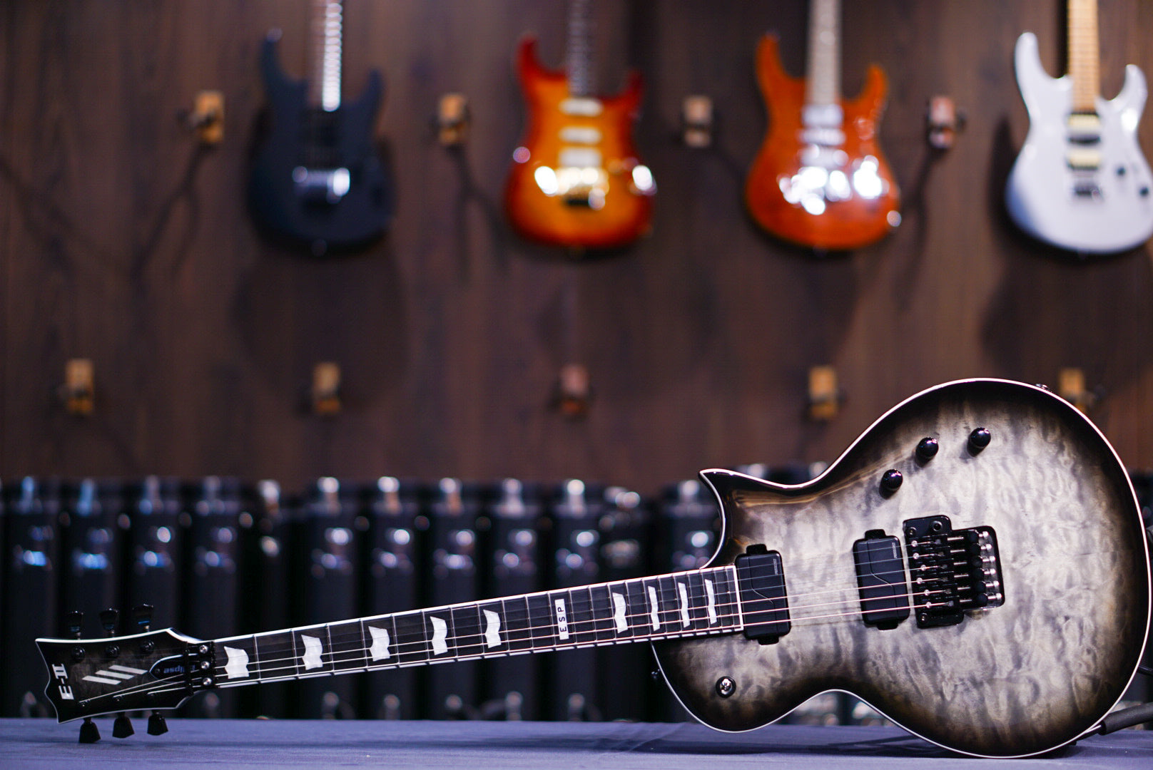 ESP E-II ECLIPSE-QM/FR/FL/Charcoal Burst ES9790233 - HIENDGUITAR E-II GUITAR