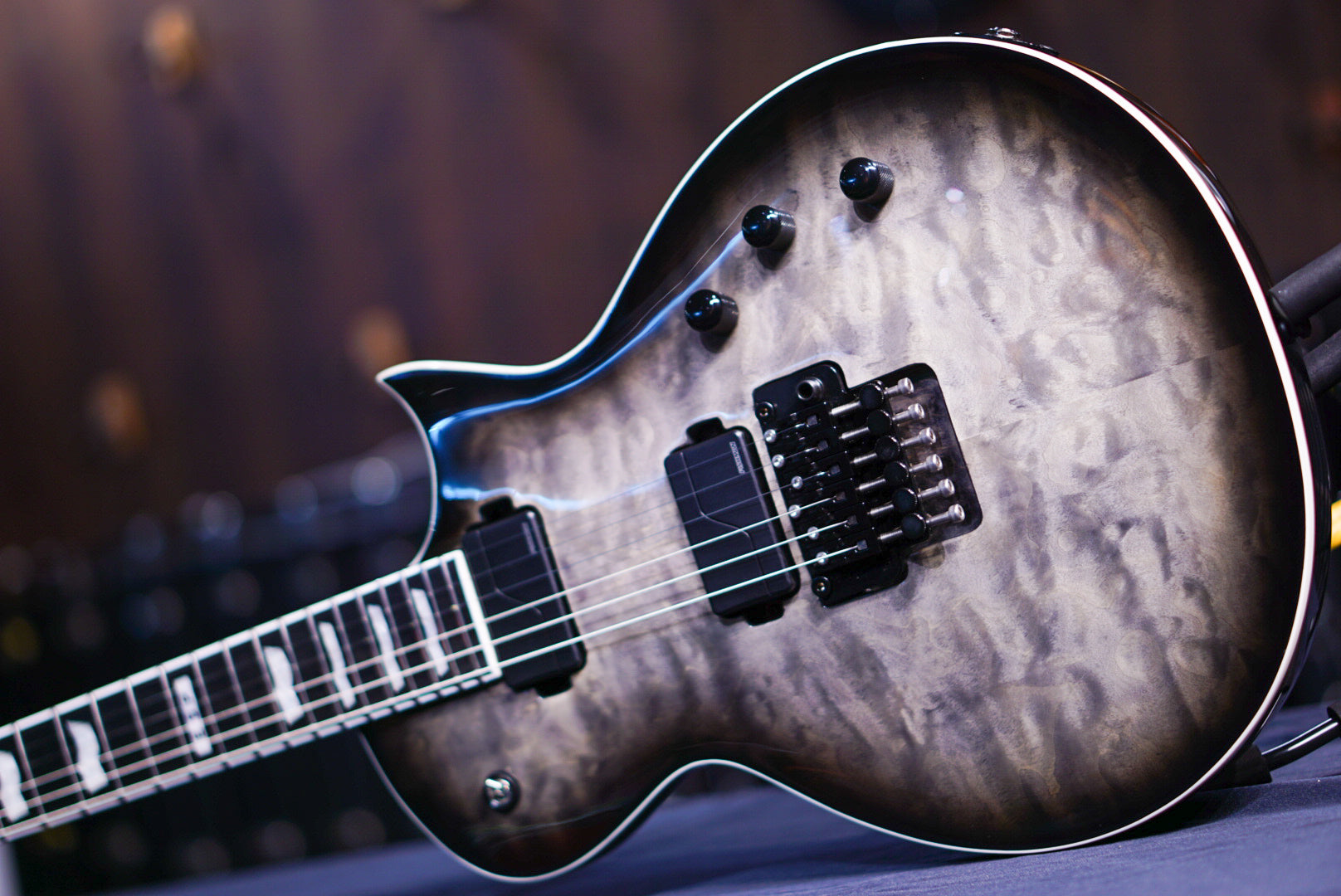 ESP E-II ECLIPSE-QM/FR/FL/Charcoal Burst ES9790233 - HIENDGUITAR E-II GUITAR