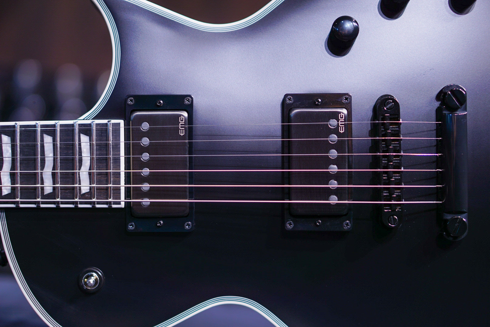 ESP E-II ECLIPSE-EMG black satin ES3352233 - HIENDGUITAR ESP GUITAR