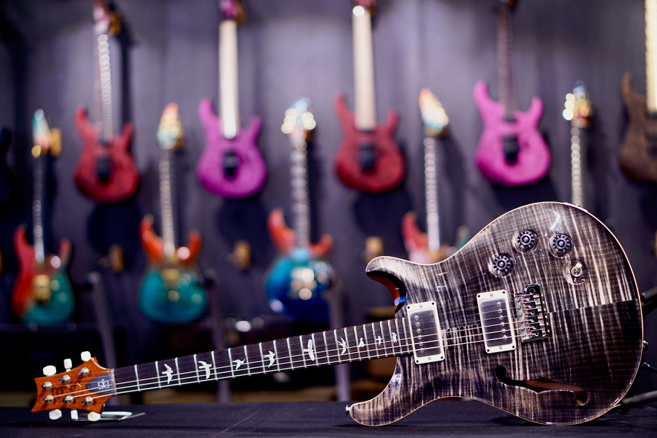 PRS DGT Semi-Hollow Birds Charcoal 0420505