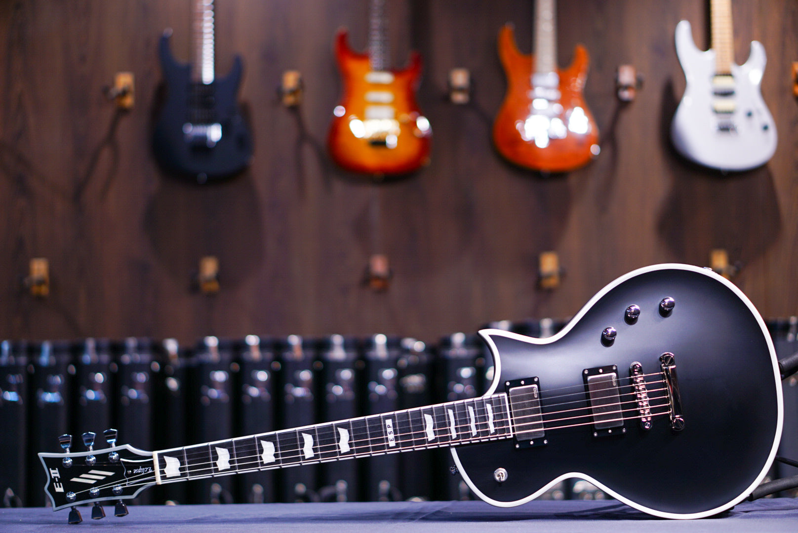 ESP E-II ECLIPSE BB BLACK SATIN ES8725223 - HIENDGUITAR ESP GUITAR