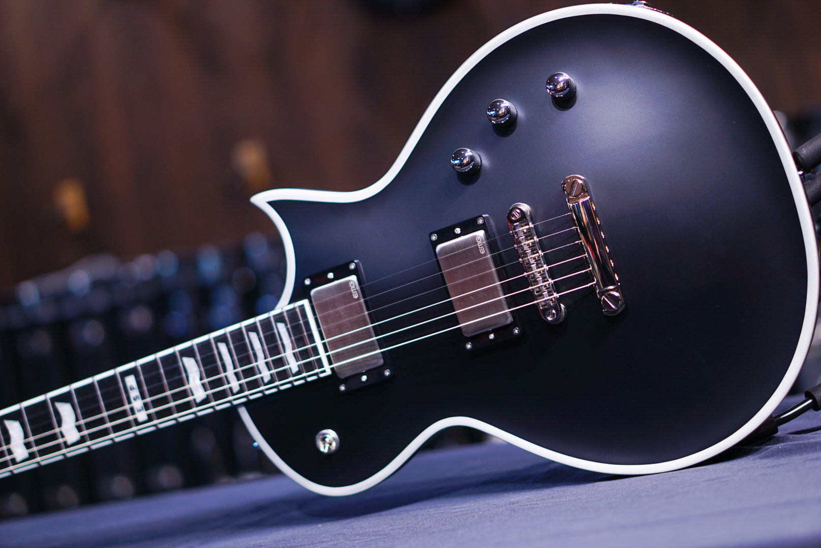 ESP E-II ECLIPSE BB BLACK SATIN ES8725223 - HIENDGUITAR ESP GUITAR